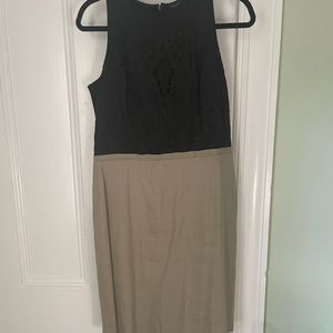 Ann Taylor lace and linen tank dress